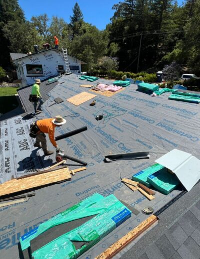 installing a roof